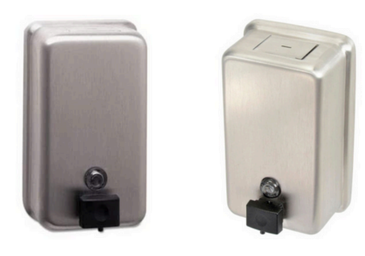DISPENSADORES DE JABON EN ACERO INOXIDABLE
